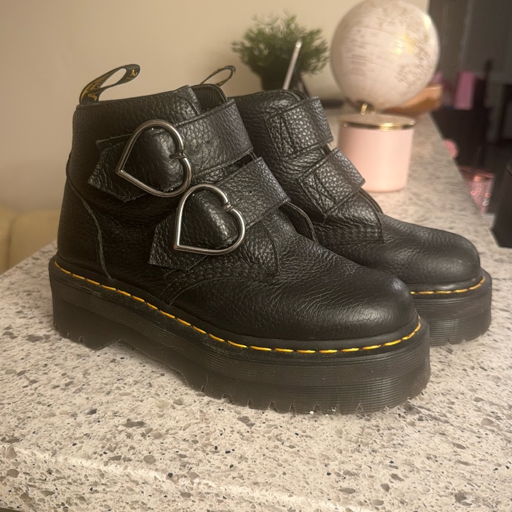 Dr Martens with heart buckles